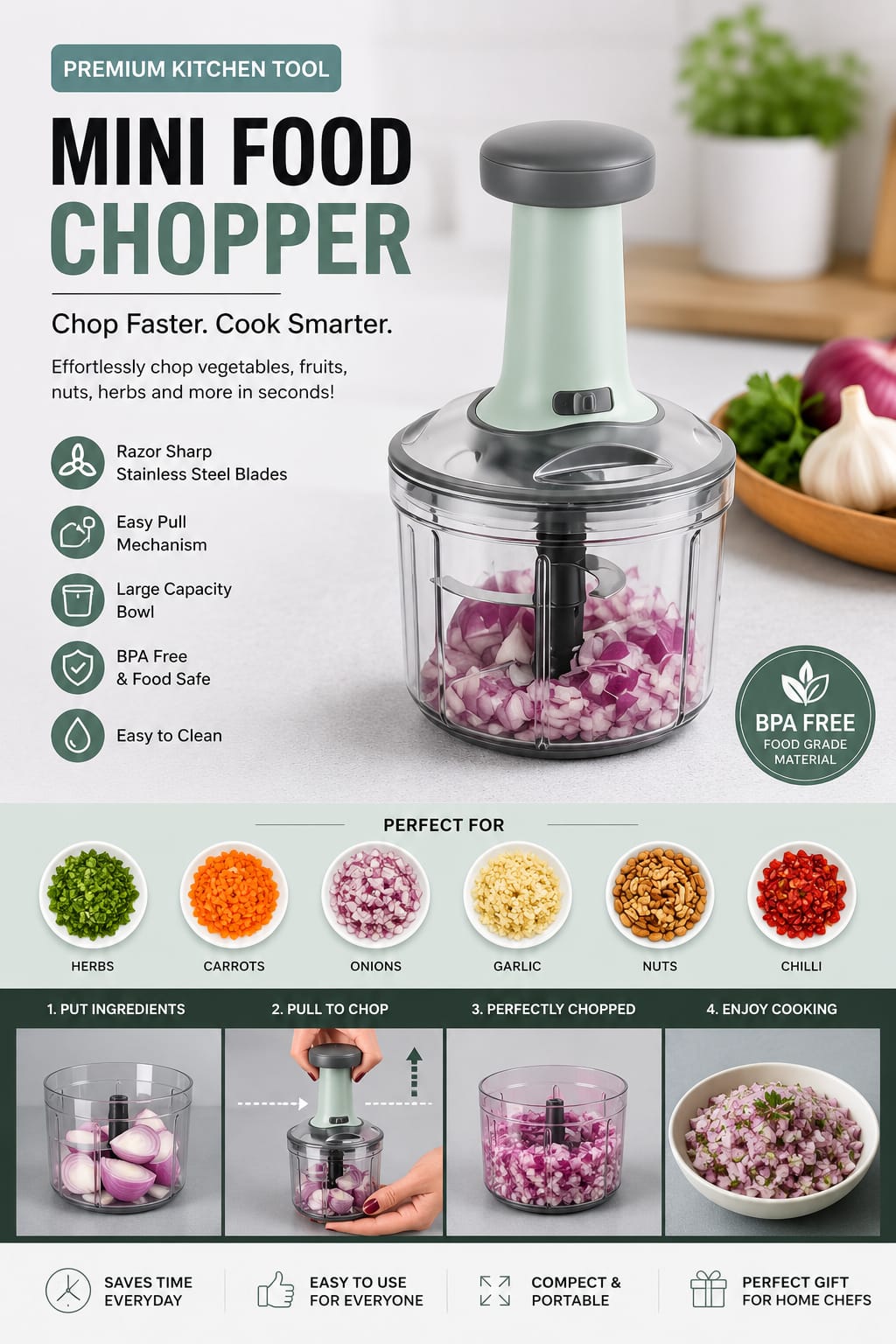 Smart Chopper mixer cut