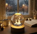 I LOVE YOU Theam Valentine Day Specail 3D Crystal Lamp | Table Top Night Light for Home & Room | Crystal lamp